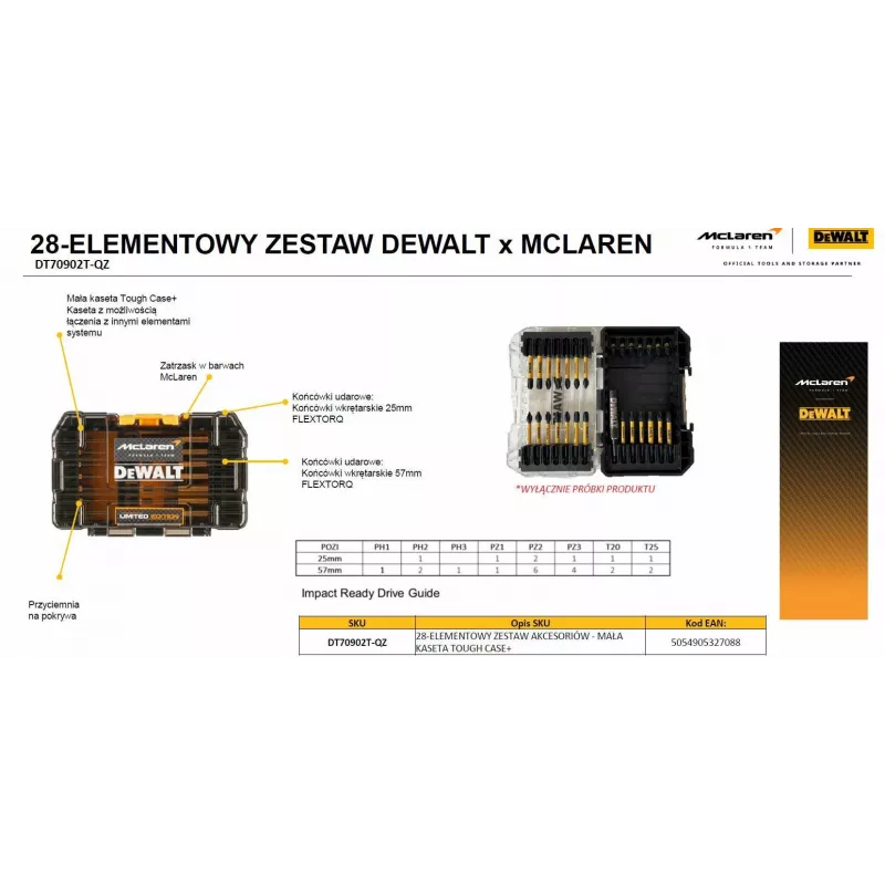 DEWALT FLEXTORQ BIT SET 28pcs. /MCALREN