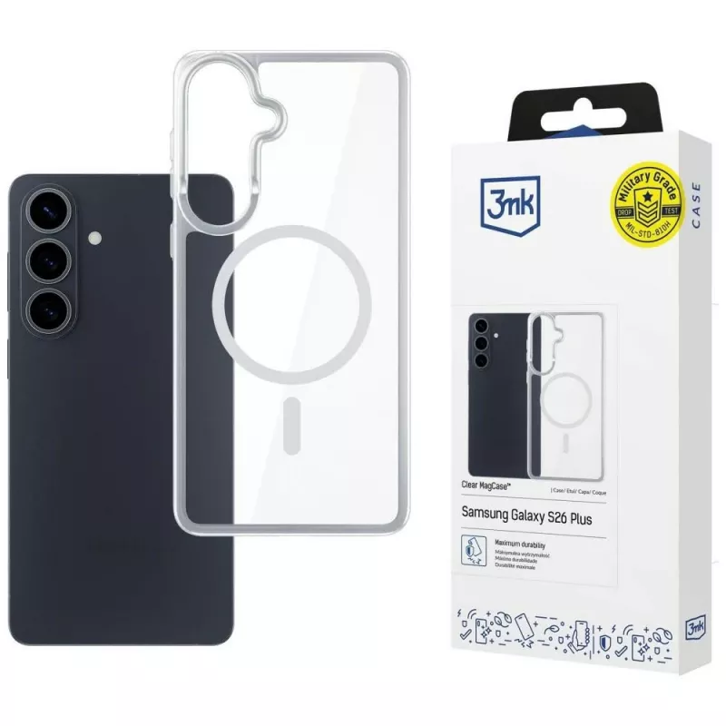 Apsauginis MagCase Samsung Galaxy S26, 3MK — magnetinis apsauginis dėklas MagCase