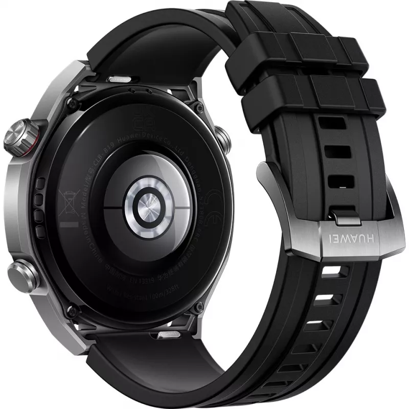 Huawei Watch Ultimate - išmanusis laikrodis su dirželiu - hidrintas nitrilo kaučiukas (HNBR) - riešo dydis: 140-210 mm - Ekranas 3,8 cm (1,5) - NFC, Bluetooth