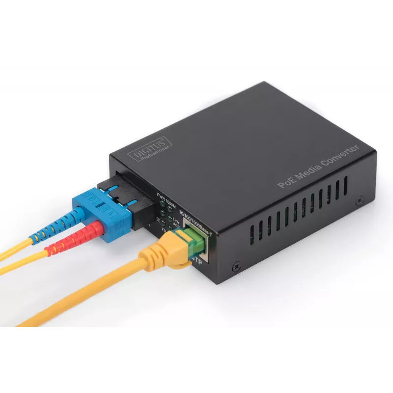 Digitus Gigabit PoE medijos keitiklis, RJ45 / SC, MM, PSE