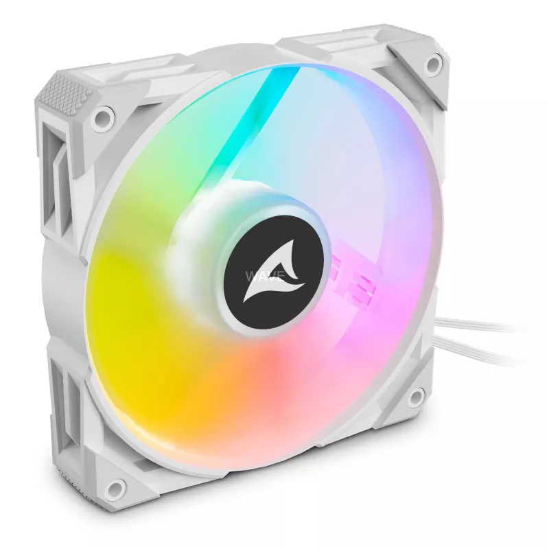 Fan Sharkoon F50 12 cm Pilka White 600-2000 RPM 132 m³/h