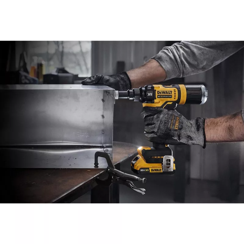 DeWALT DCF403NT-XJ elektrinis kniedijimo įrankis Juoda, Geltona 2,4;3,2;4;4,8 mm 10000 kN
