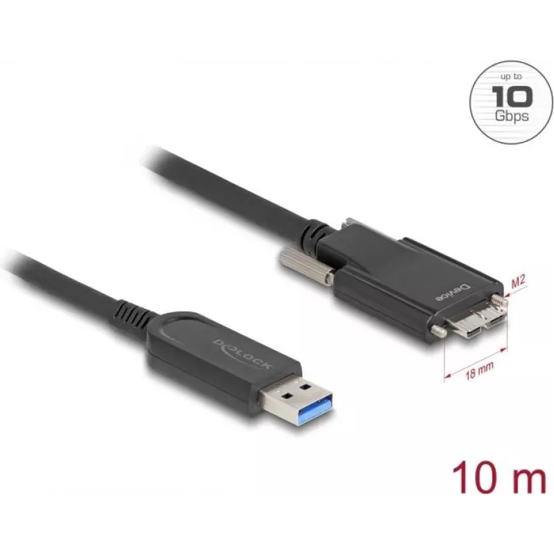 Aktyvus optinis kabelis DeLOCK 83213 USB 10 Gbps Type-A į Micro-B 10 m