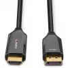 Lindy 3m Active DisplayPort 1.4 to HDMI 8K60 kabelis, 3 m, DisplayPort, HDMI, Male, Male, tiesus