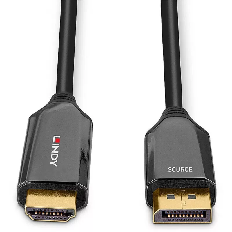 Lindy 3m Active DisplayPort 1.4 to HDMI 8K60 kabelis, 3 m, DisplayPort, HDMI, Male, Male, tiesus