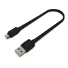 Matte Flat kabelis - USB-A į Micro-USB