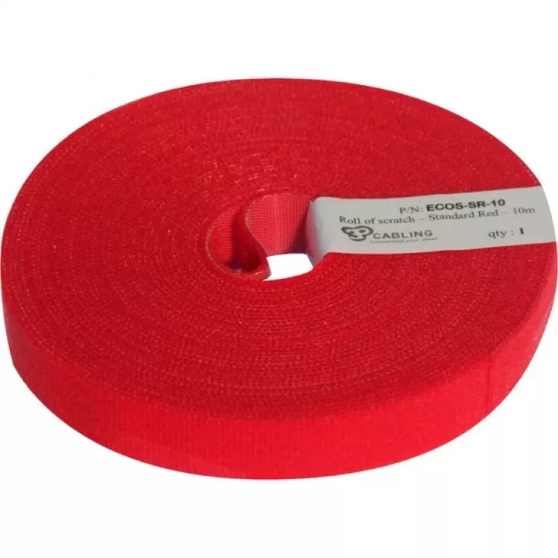 Kabelių žymėjimo juosta Patchsee ECO-Scratch 10 m, raudona, 19 mm pločio