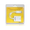 Vaizdo kabelio adapteris DeLOCK 61766 0,125m VGA DisplayPort baltas