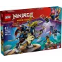 LEGO NINJAGO rinkinys 71843 „Rogue“ mecha drakono raitelis — 584 vnt., 4 minifigūrėlės, 190 mm modelio aukštis