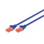DIGITUS DK-1612-005/B kabelis Digitus patch cord UTP, CAT.6, mėlynas, 0,5 m, 15 LGW