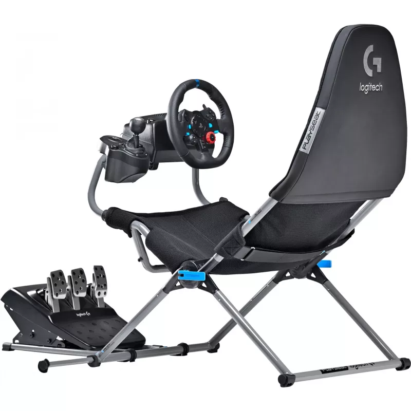 Playseat Challenge X - Logitech G Edition Konsolinė žaidimų kėdė Juoda, Pilka