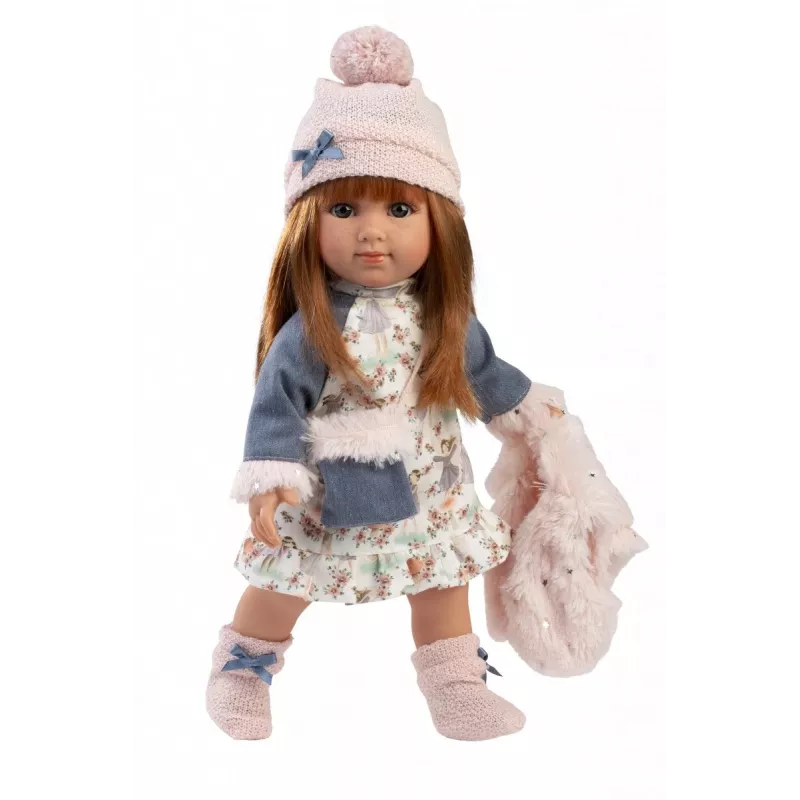 Lėlė Llorens Nicole 35 cm — realistiniai bruožai, minkštas kūnas, kūdikių lėlė