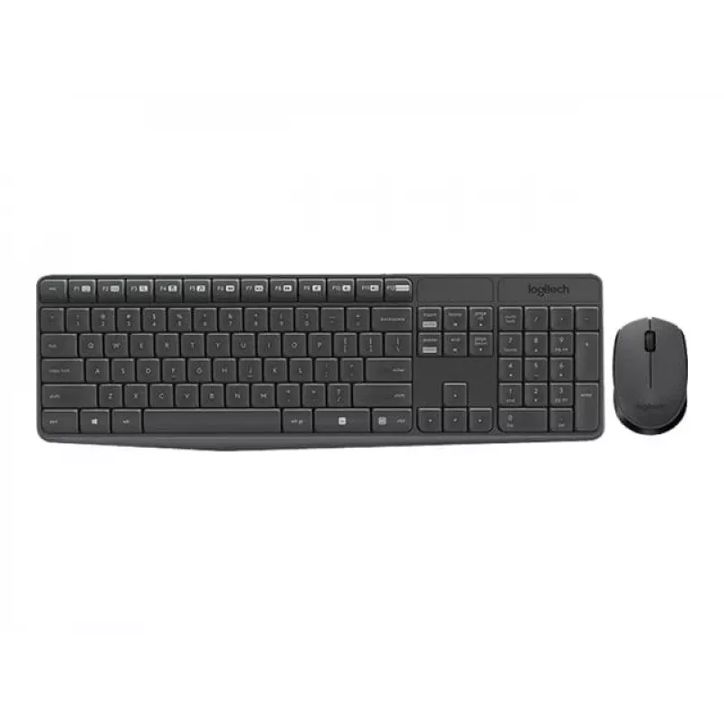 Logitech klaviatūra MK235 belaidė klaviatūra+pelė pilka CZ