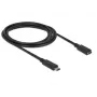USB kabelis DeLOCK SuperSpeed USB 3.2 Gen 1 2m USB C juodas