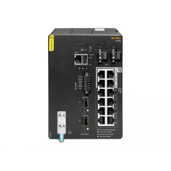Hewlett Packard Enterprise HPE Aruba 4100i - komutatorius - 8 x 10/100/1000 (PoE Class 4) + 4 x 10/100/1000 (PoE Class 6) + 2 x SFP+ - DIN bėgelio montavimui - PoE Class 4 / PoE Class