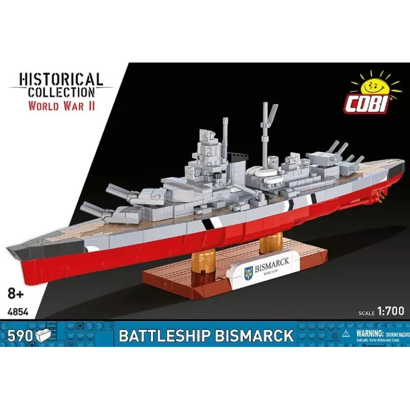 Konstruktorius Cobi Battleship Bismarck modelis, 590 dalių