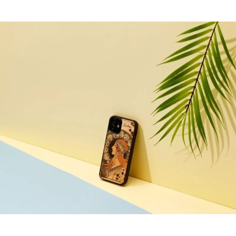 Telefono dėklas Man and Wood, skirtas iPhone 12 mini — Zodiac serija, juodas