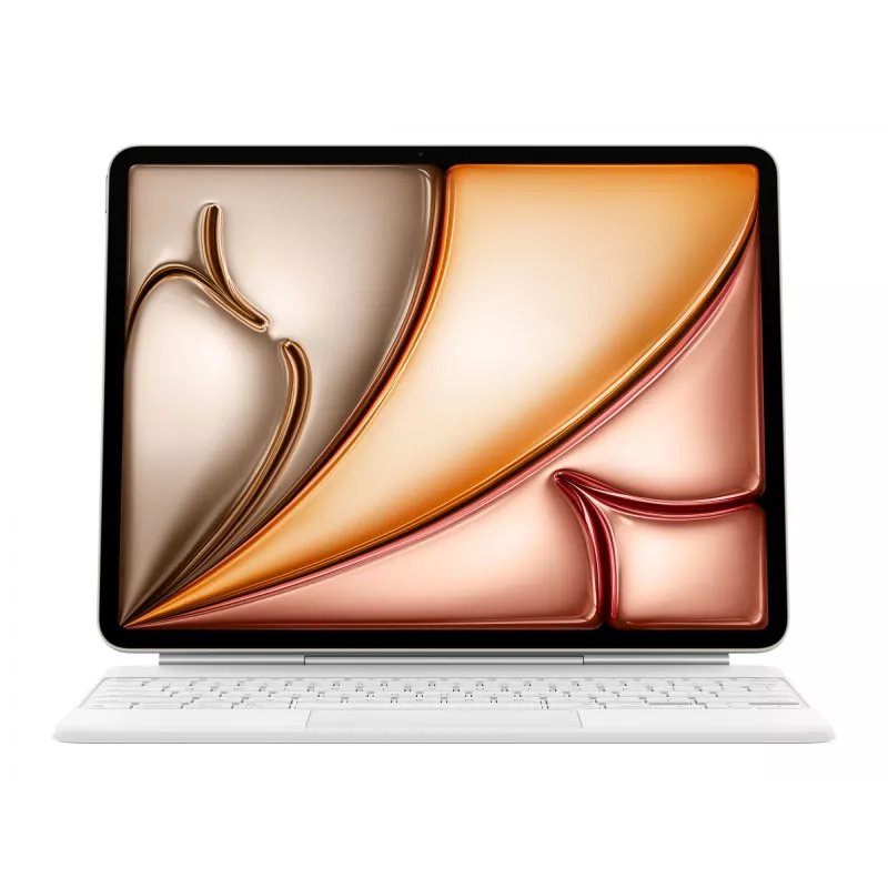 Apple Magic klaviatūra QWERTY anglų k. balta su jutikliniu kilimėliu