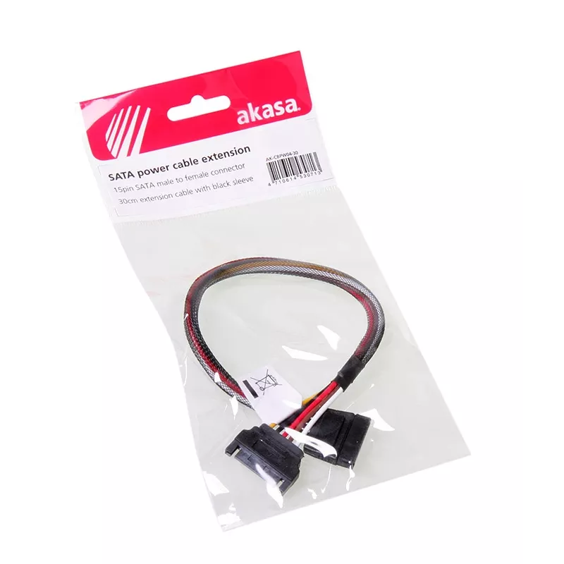 SATA maitinimo laido ilgintuvas Akasa AK-CBPW04-30 0,3 m