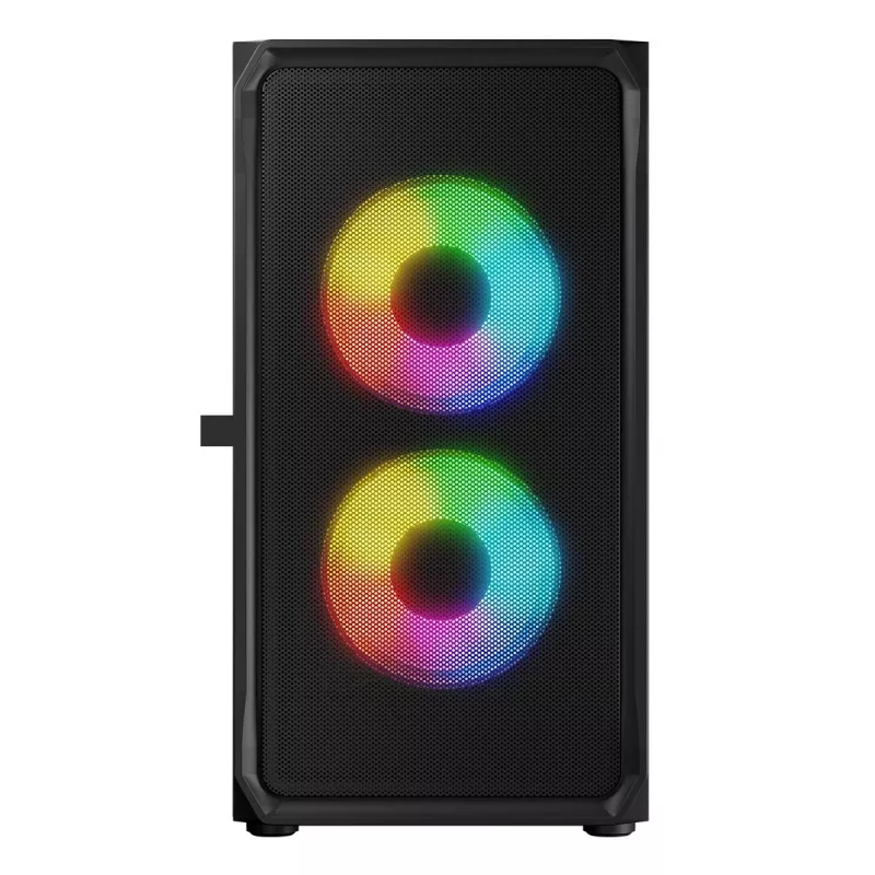 Kompiuterio korpusas Logic Concept Portos Mini ARGB Micro ATX juodas