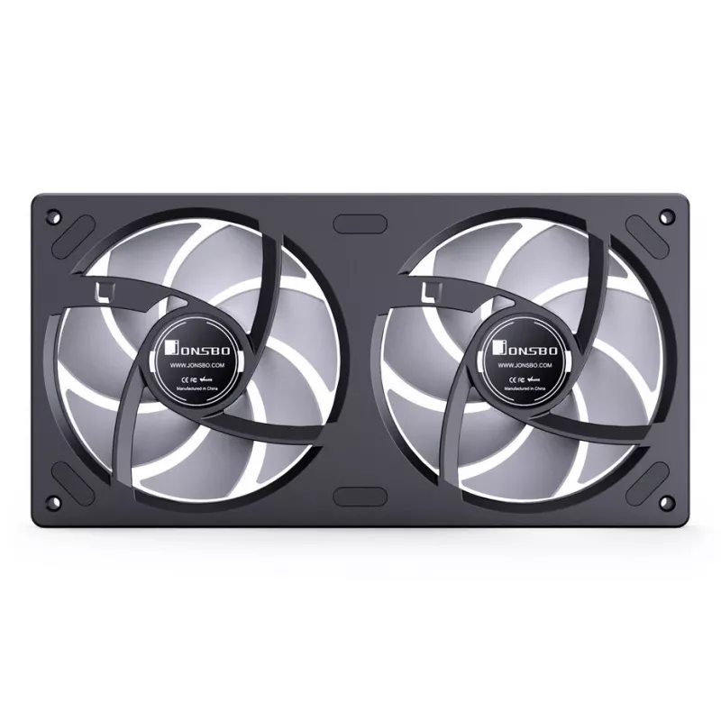 Aušinimo ventiliatorius Jonsbo ZB-240 240mm ARGB PWM juodas — Infinity Mirror dizainas