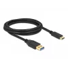 kabelis DeLOCK SuperSpeed USB (USB 3.2 Gen 2) Type-A to Type-C 2 m