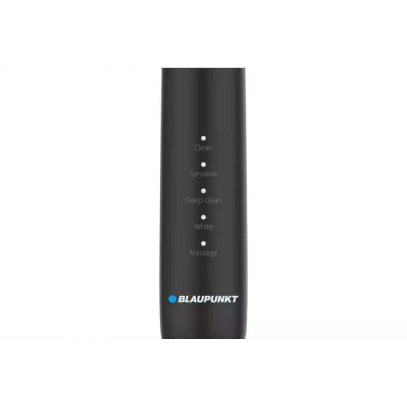 Elektrinis dantų šepetėlis BLAUPUNKT DTS201BK — įkraunamas, soninis, juodas, 2 min. laikmatis, integruota 5 V baterija