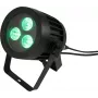 LED PAR šviestuvas EUROLITE 3x8W QCL Spot — 3x8W RGB COB LED, kompaktiškas PAR prožektorius
