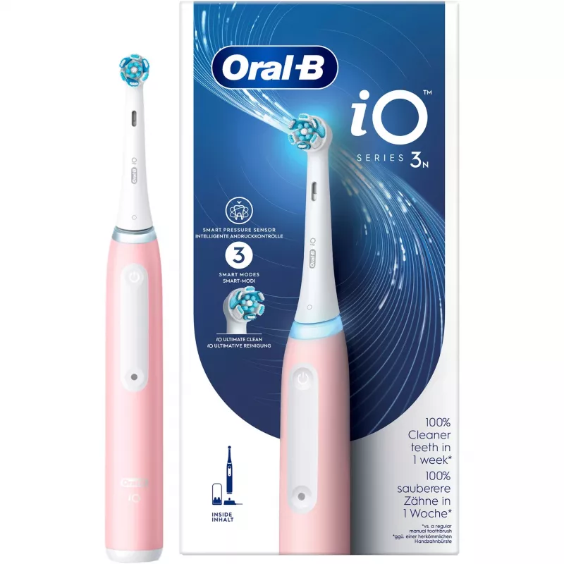 Elektrinis dantų šepetėlis Oral-B iO3N įkraunamas rožinis