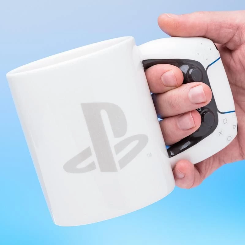 Puodelis Paladone PlayStation formos PS5 baltas 0,48 l vienetinis