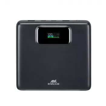Išorinė baterija Rivacase VA1090 — 20000 mAh, 77 Wh, bendra išėjimo galia 100 W, 440 g