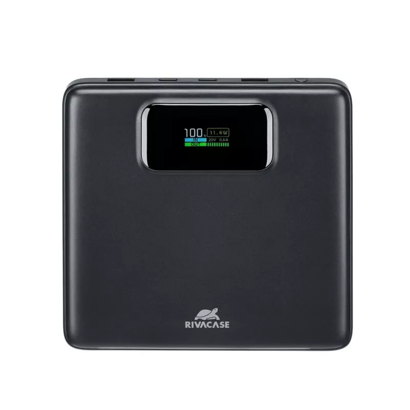 Išorinė baterija Rivacase VA1090 — 20000 mAh, 77 Wh, bendra išėjimo galia 100 W, 440 g