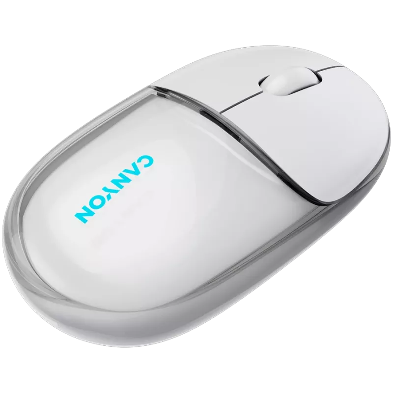 CANYON pelė OnClick 24 BT/ Wireless Transparent/White