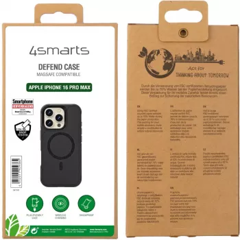 4smarts Defend dėklas, skirtas Apple - iPhone 16 Pro Max, suderinamas su MagSafe