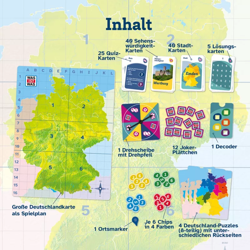 WAS IST WAS - Atrask Vokietiją, stalo žaidimas
