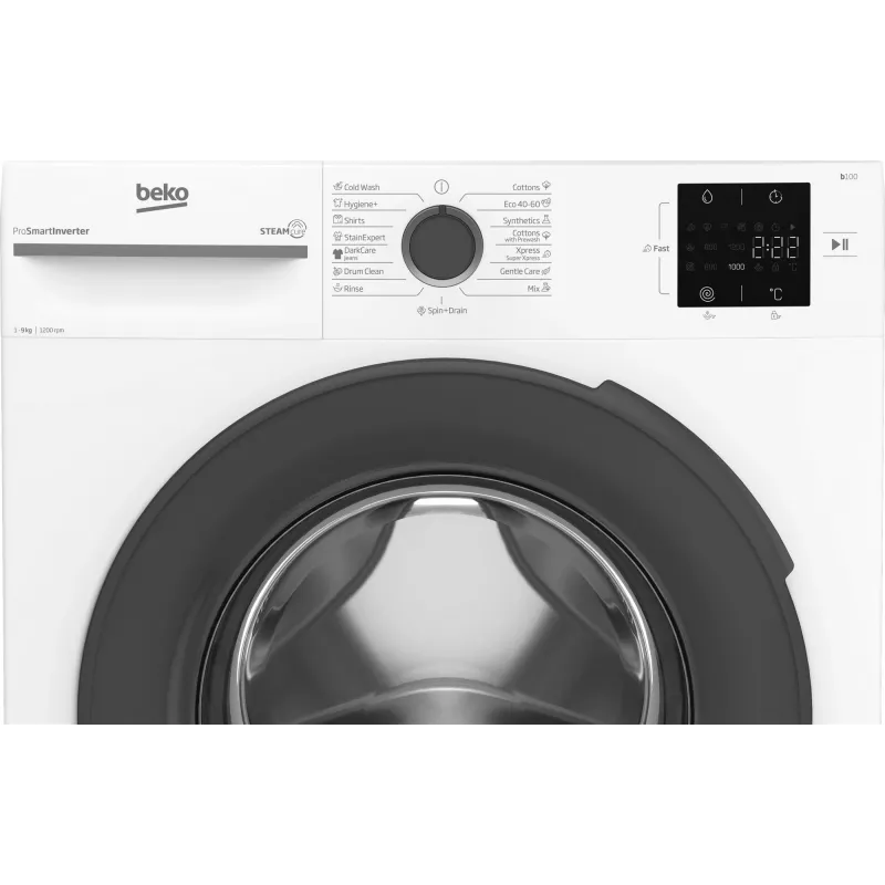 BEKO skalbimo mašina BM1WFSU39223WA, 9 kg, energijos klasė B, 1200 aps./min., gylis 54,6 cm