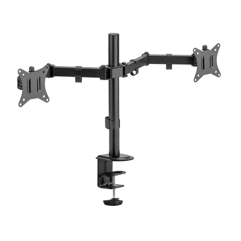 Monitoriaus sieninis laikiklis SBOX LCD-352/2-2 13–32 colių ekranams, dviguba svirtis, 2×8 kg apkrova, VESA 100×100