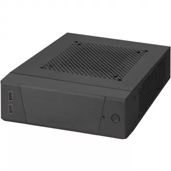 SilverStone MILO ML10 - USFF - Mini-ITX - be maitinimo bloko - juoda - USB/Audio (SST-ML10B)
