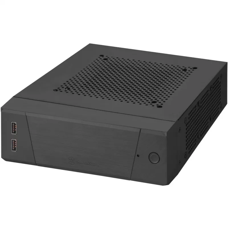 SilverStone MILO ML10 - USFF - Mini-ITX - be maitinimo bloko - juoda - USB/Audio (SST-ML10B)