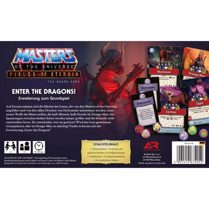 Masters of the Universe Fields of Eternia – Enter the Dragons, stalo žaidimo plėtra
