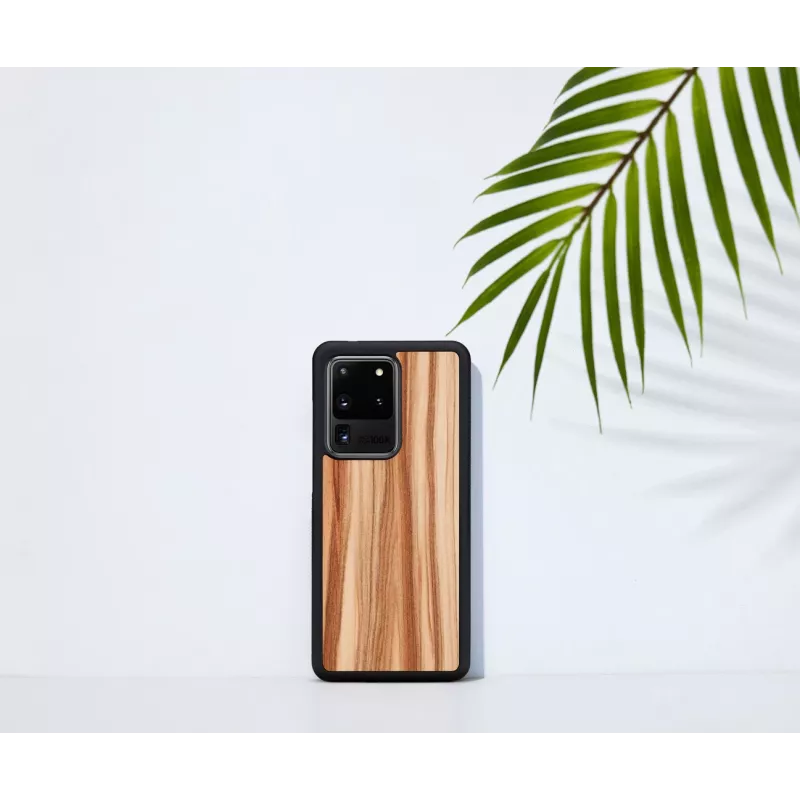 man and wood telefono dėklas Samsung Galaxy S20 Ultra — cappuccino Juoda
