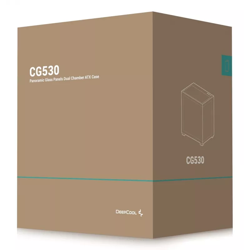 DeepCool CG530 Midi Tower Juoda