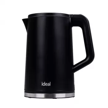 IDEAL virdulys 1,7 l, plieninis korpusas, 1500 W galia, juodas