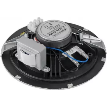 Lubinis garsiakalbis Omnitronic CSR-5W baltas 5W galia, apvalus į lubas montuojamas garsiakalbis