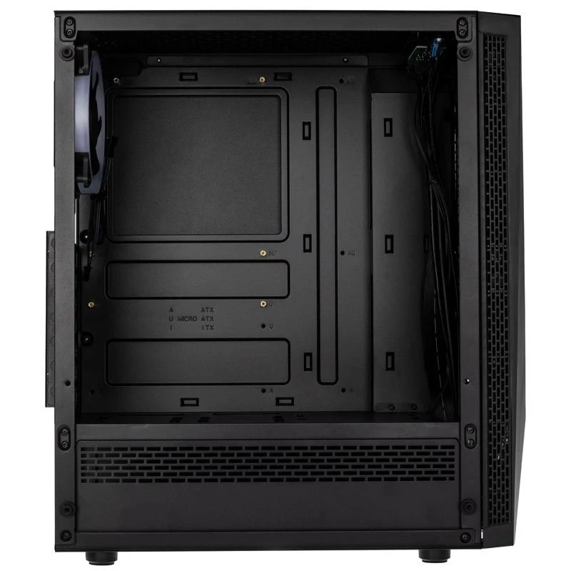 Kolink VOID RGB bokšto korpusas juodas LED ventiliatorius langas dulkių filtras PC E