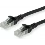 ROLINE - komutacinis kabelis - RJ-45 (V) į RJ-45 (V) - 30 cm - SFTP - CAT 6a - juoda (21.15.2975)