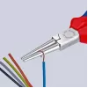 KNIPEX 30 35 160 - Plokščios nosies replės - 2,5 mm - 4,1 cm - Plienas - Mėlynos/raudonos - 16 cm