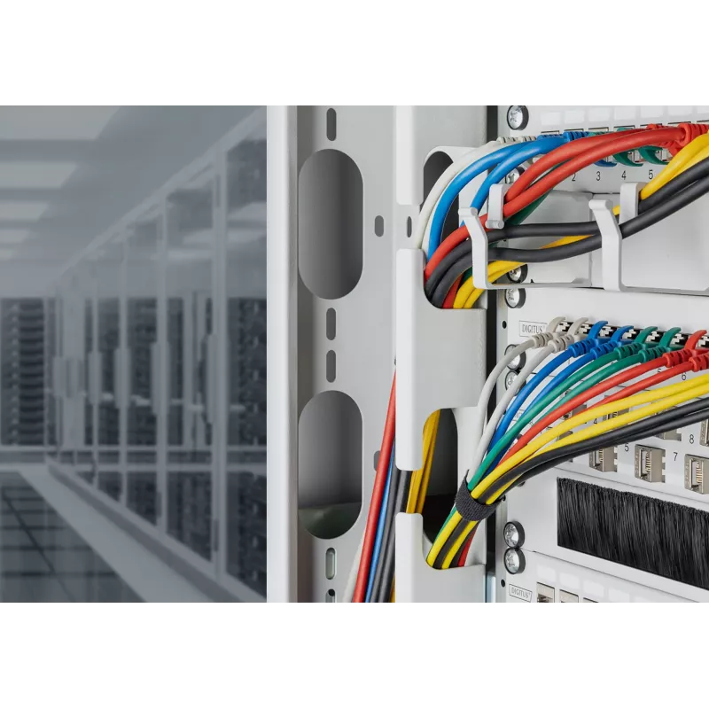 Plonas komutacinis kabelis DIGITUS CAT6A F-FTP, 7 m, pilkas, RJ-45–RJ-45, 10 Gbit/s