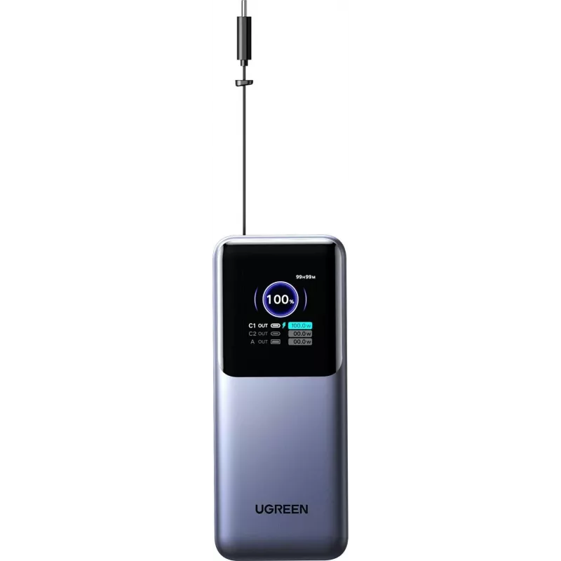 Nešiojama išorinė baterija UGREEN 20 000 mAh 165W (55987B), skirta nešiojamiesiems kompiuteriams, telefonams ir planšetėms įkrauti