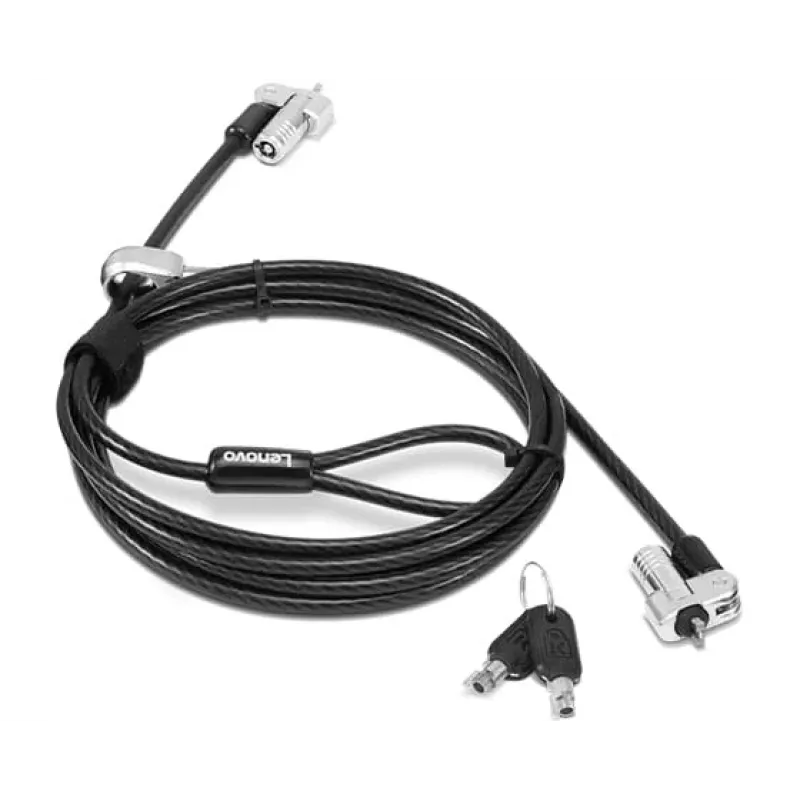 Lenovo 4XE1B81916 kabelinė spyna juoda 1,8 m